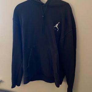 Air Jordan drawstring hoodie, black